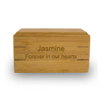 Pet Cremation Urn Bamboo Box - Extra Small