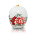 Red Peony Ceramic Cremation Urn - Small