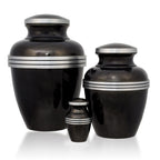 dark slate banded cremation urn set 927a3fd2 fa17 4f70 9287 2d0632bedf61