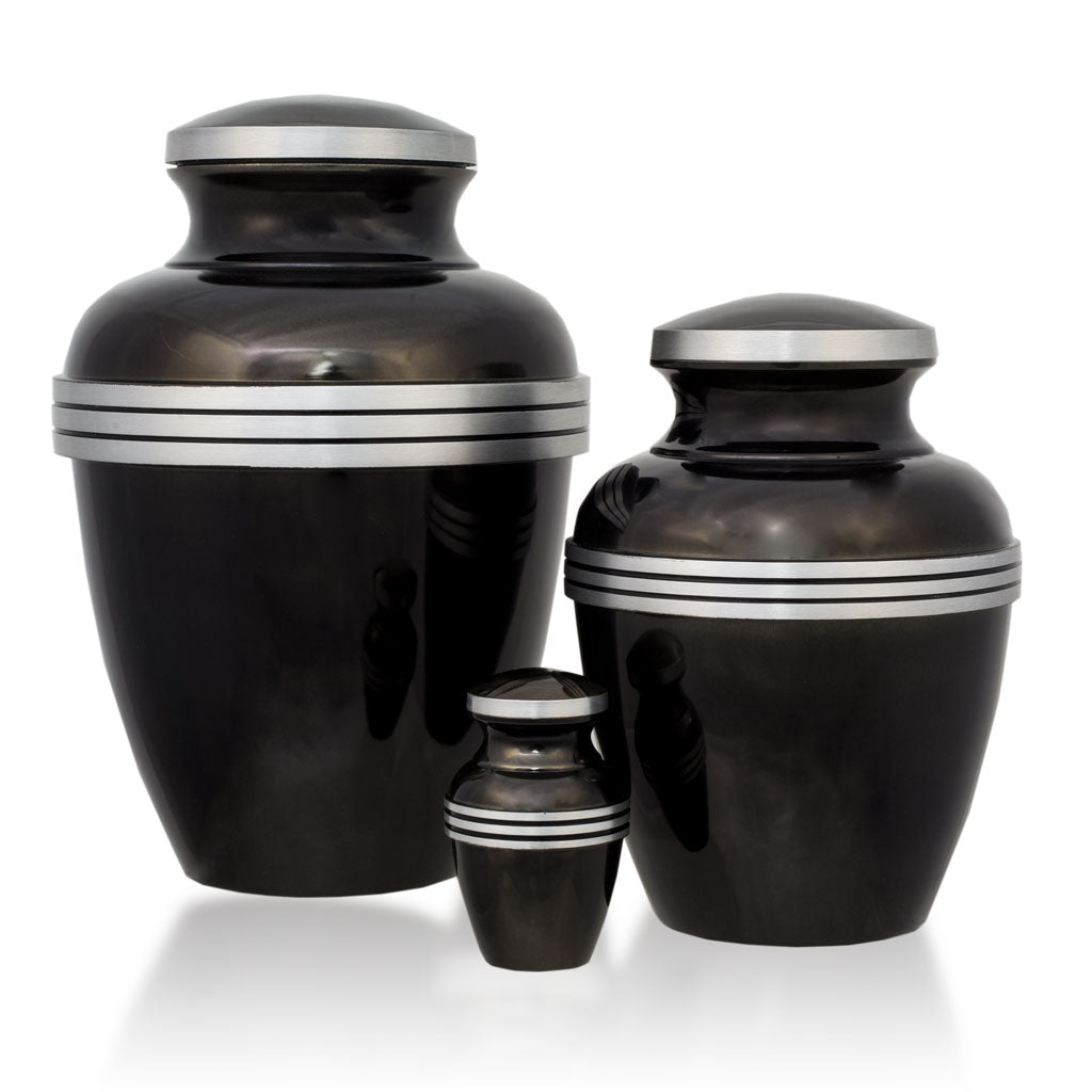 dark slate banded cremation urn set 927a3fd2 fa17 4f70 9287 2d0632bedf61