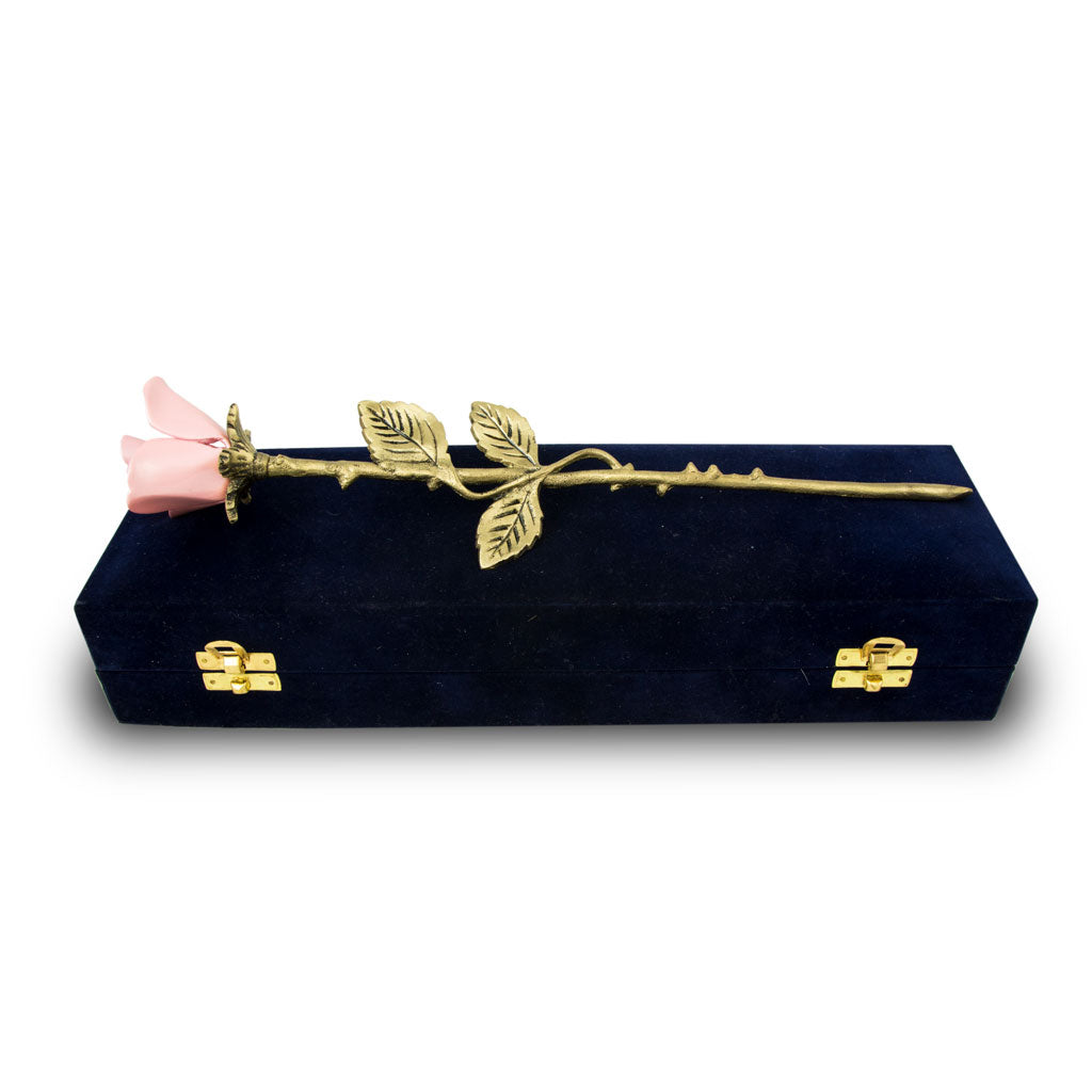 pink rose stem cremation keepsake 2754 on box