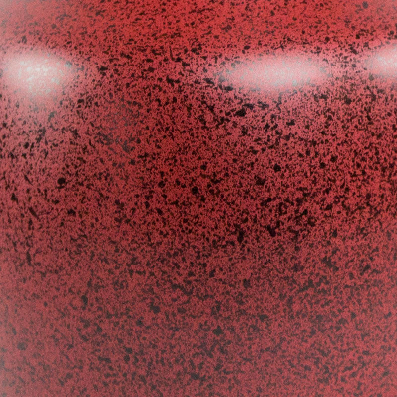 two tone red aluminum cremation urn detail 62c65c5a f190 4eef 8d1a fc7b739caa2e